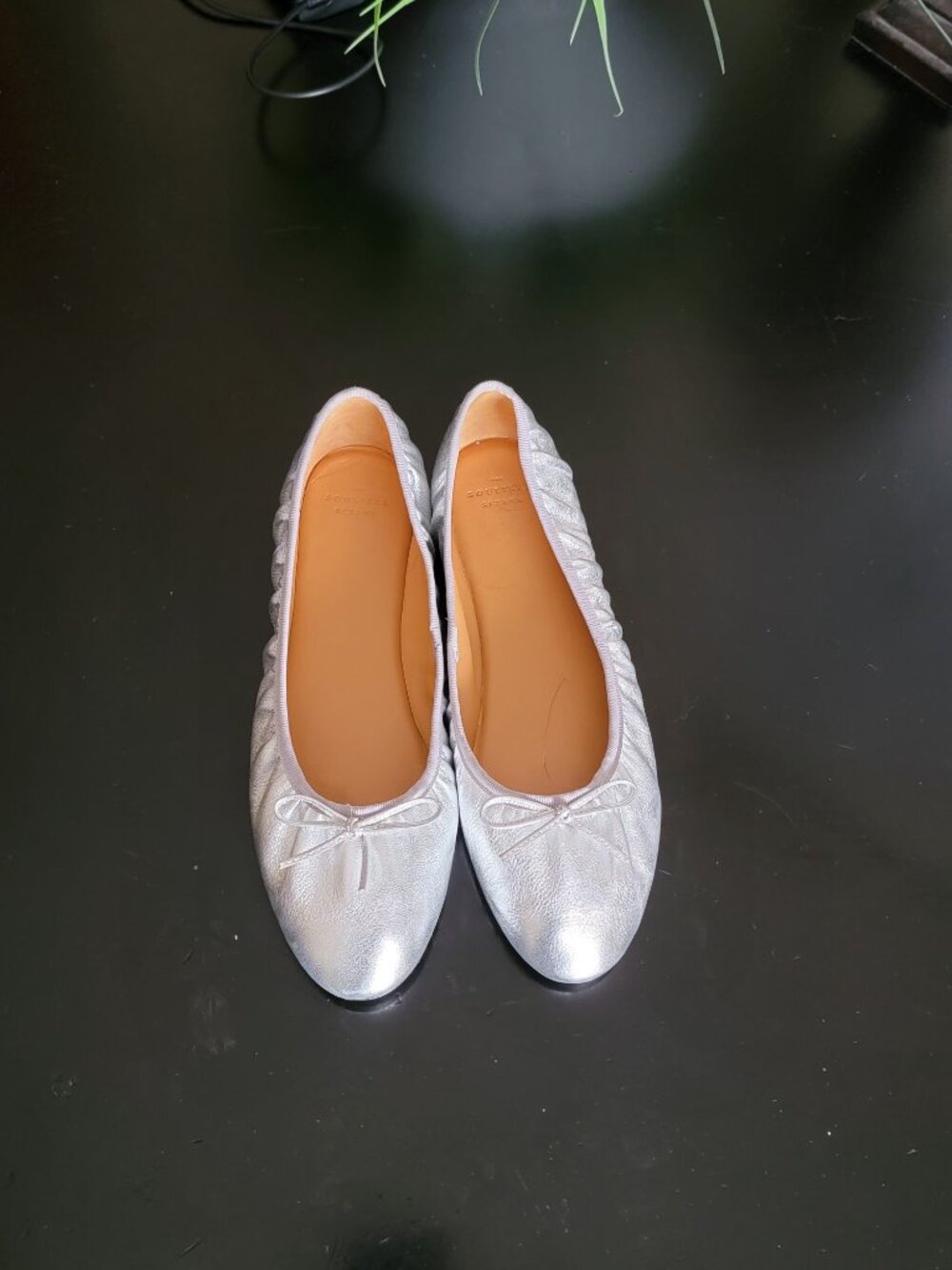 Sezane Agathe Low Ballerinas - Silver, Size US10 / EU41 - Picture 4 of 7